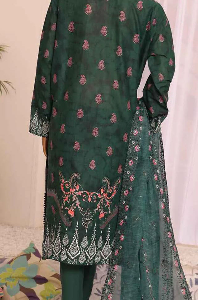 3 Piece Stitched -Satranga Embroidered Lawn