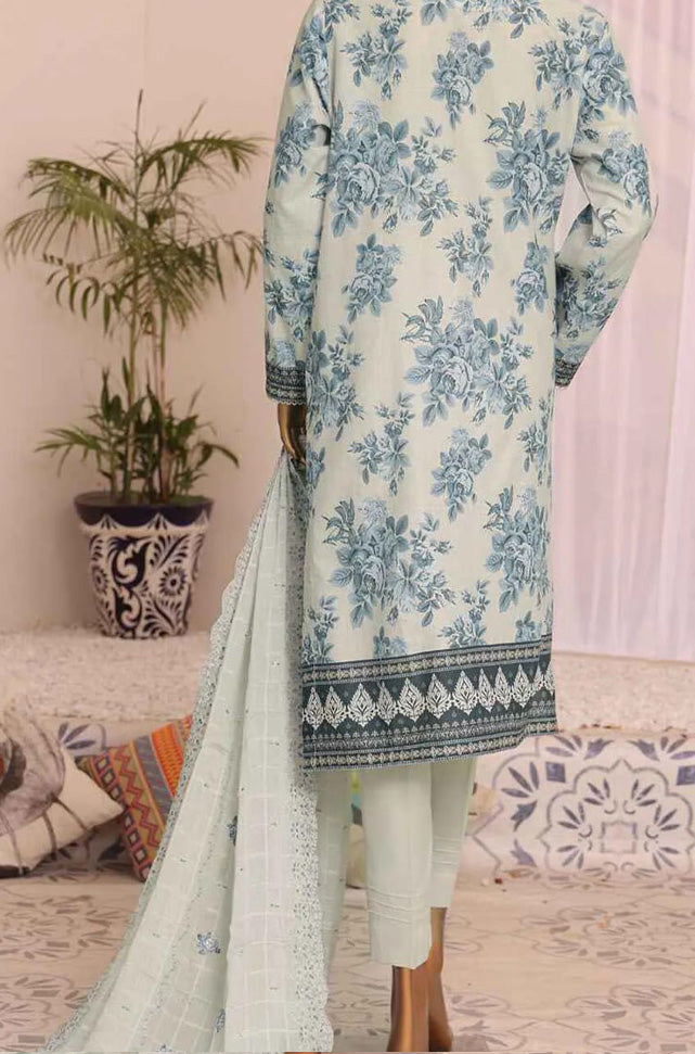 3 Piece Stitched -Satranga Embroidered Lawn