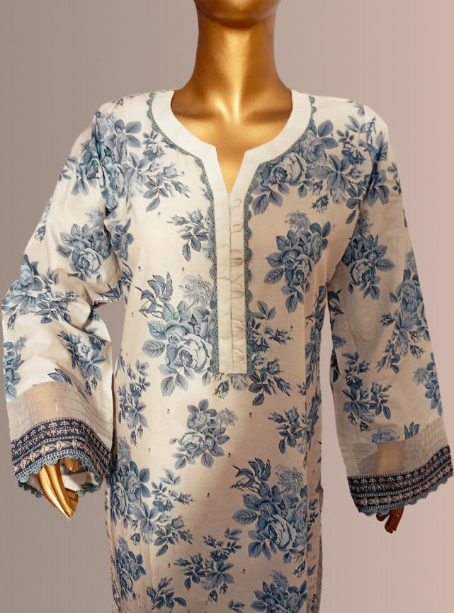 3 Piece Stitched -Satranga Embroidered Lawn
