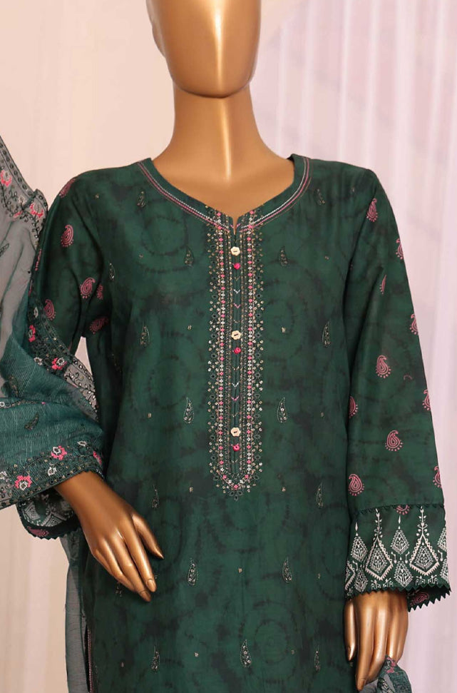 3 Piece Stitched -Satranga Embroidered Lawn